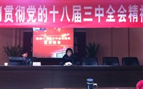 亚星集团党委派员参加学习贯彻党的十八届三中全会宣讲报告会
