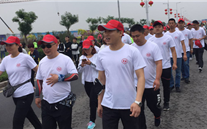 “放松心情，，，，，，磨砺意志，，，，，，超越自我” 正定公司参加徒步走活动